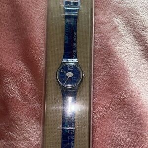 Blue Swatch Watch Phil Collins